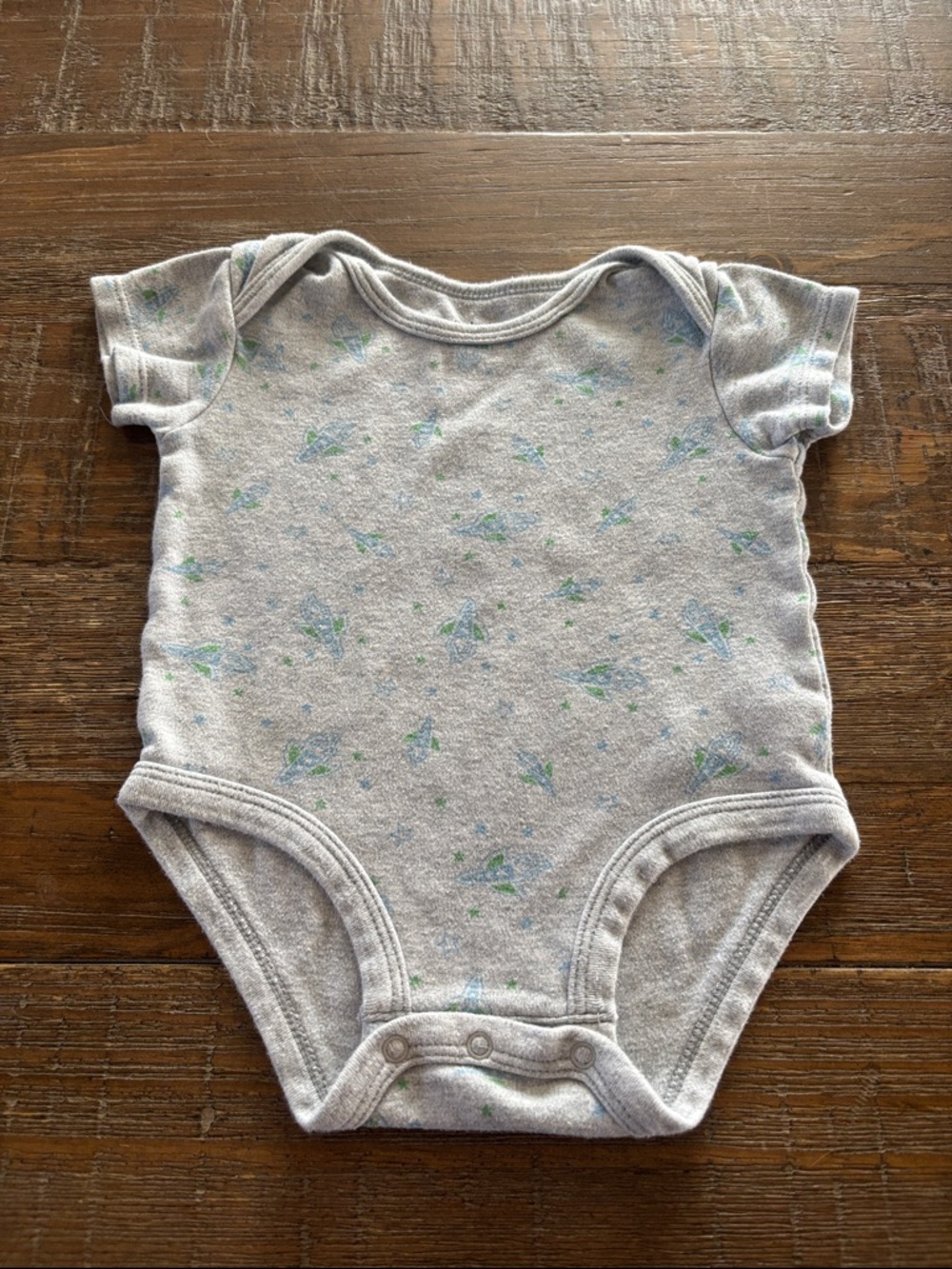 5/$10 Pekkle Spaceship Print Bodysuit